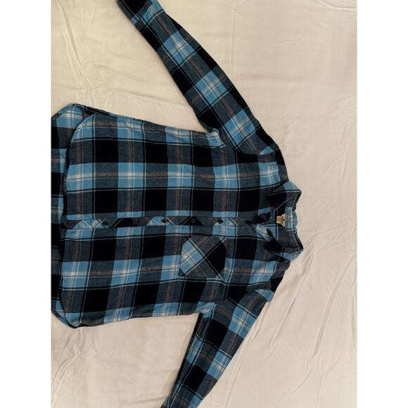 Woolrich Cotton Plaid Flannel Button Up Shirt Sz XL Lady Lumberjack Fall Outdoor - Picture 7 of 11